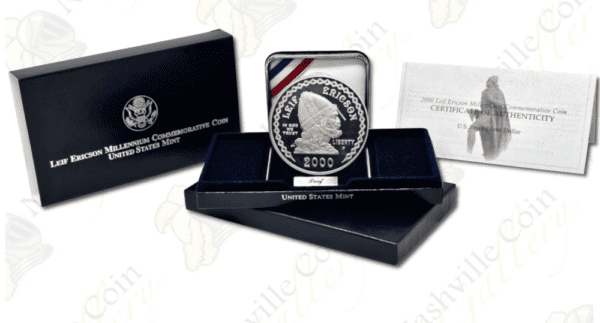 2000 Leif Ericson Proof Commemorative Silver Dollar