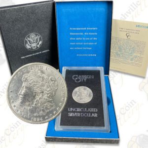 1884-CC GSA Morgan Silver Dollar w/box & COA