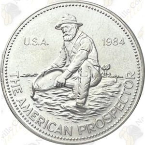 1984 Engelhard 1 oz .999 fine silver Prospector (Eagle)