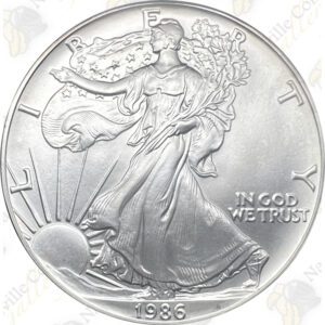 1986 1 oz American Silver Eagle - Brilliant Uncirculated