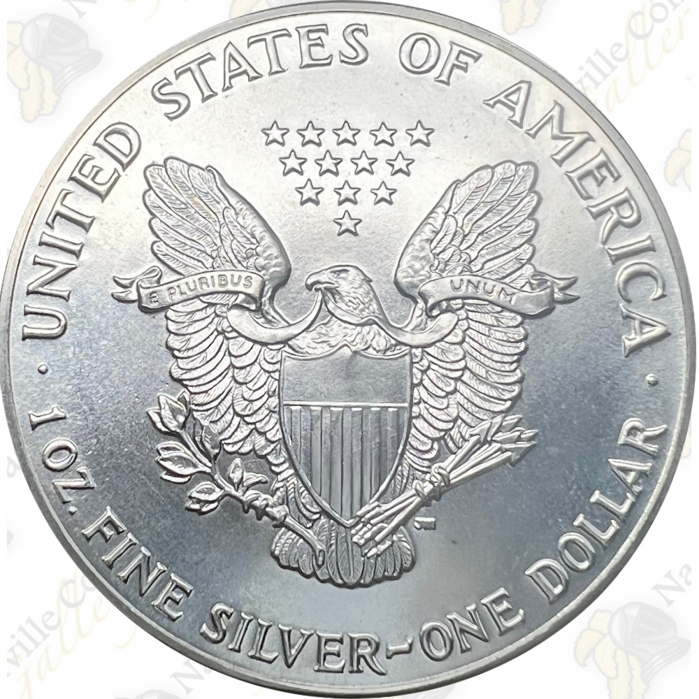 1987 American Silver Eagle 1 Troy Oz .999 Fine Silver Brilliant Uncirculated BU 