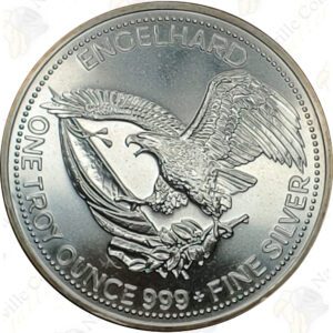 1987 Engelhard 1 oz .999 fine silver Prospector