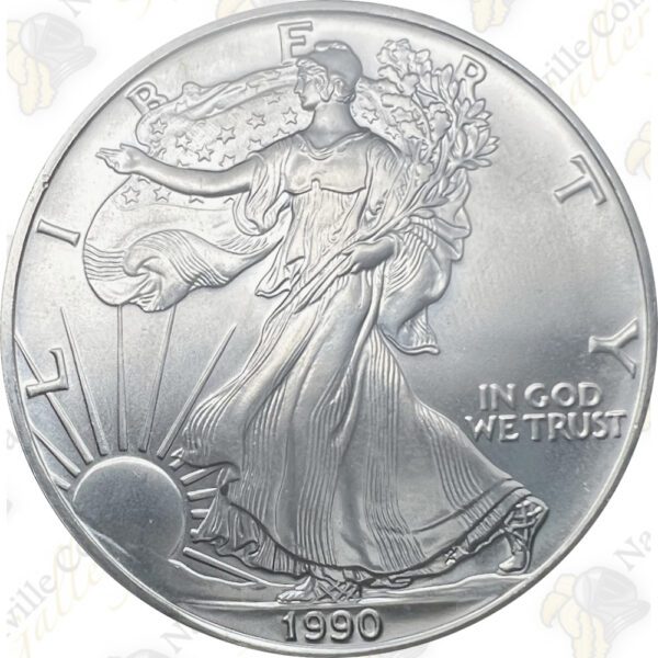 1990 1 oz American Silver Eagle – Brilliant Uncirculated