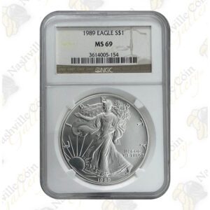 1989 American Silver Eagle - 1 oz - NGC MS69