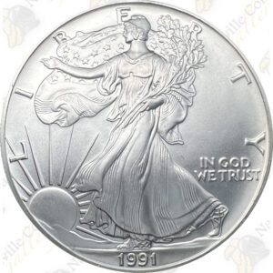 1991 1 oz American Silver Eagle - Brilliant Uncirculated