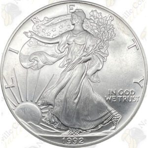 1992 1 oz American Silver Eagle - Brilliant Uncirculated