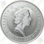 1992 Australian Kookaburra – 1 ounce .999 Fine Silver
