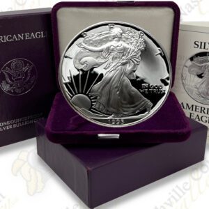 1993 1 oz Proof Silver Eagle with Box and COA