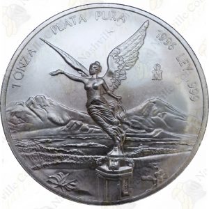 1996 Mexico 1 oz .999 fine silver Libertad