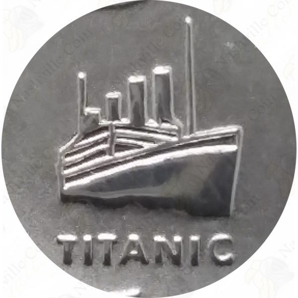 1998 Canada 1 oz .9999 fine silver Reverse Proof Maple Leaf with Titanic privy