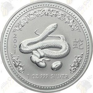 2001 Australia 1 oz Lunar Series 1 Year of the Snake