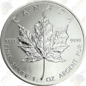 Canadian Silver Maple Leaf Coins (No Privy)