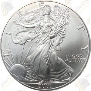 2000 1 oz American Silver Eagle – Brilliant Uncirculated