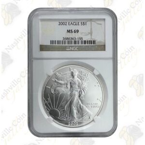 2002 American Silver Eagle - 1 oz - NGC MS69