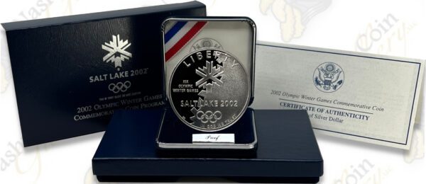 2002 Olympic Winter Games Proof Silver Dollar