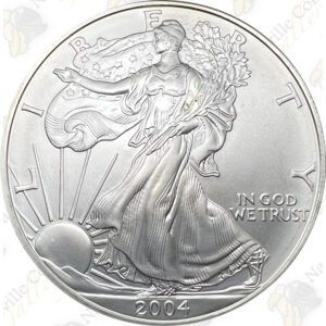 2004 1 oz American Silver Eagle – Brilliant Uncirculated