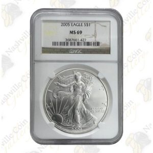 2005 American Silver Eagle - 1 oz - NGC MS69