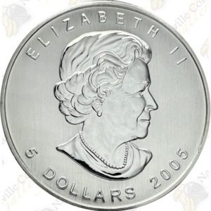 2005 CANADIAN SILVER MAPLE LEAF — 1 OZ — UNCIRCULATED