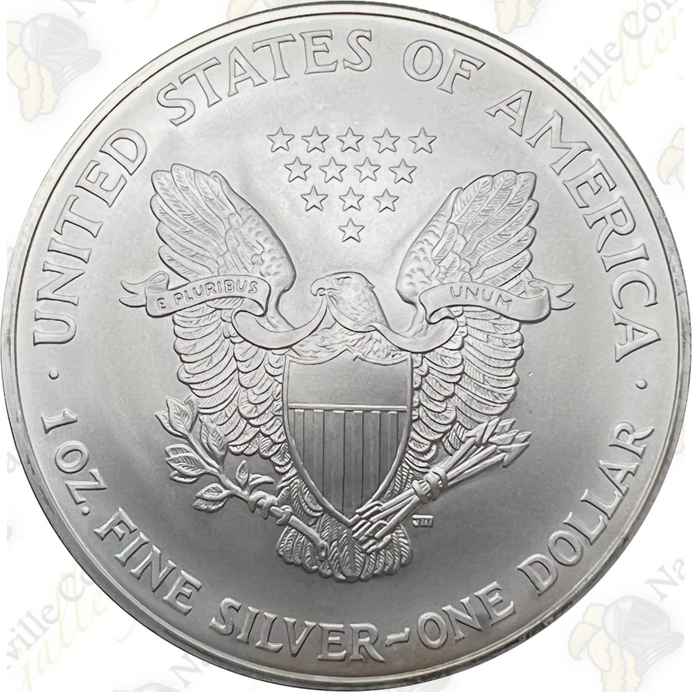 BU Brilliant Uncirculated with Capsule American Silver Eagle 2005 1 oz Coin 