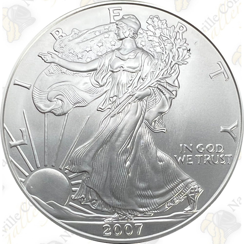 2007-W ~~ AMERICAN SILVER EAGLE ~~ BURNISHED-UNC ~~ SOLD-OUT 