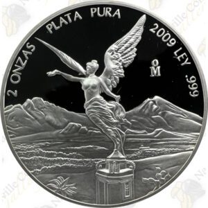 2009 Mexico 2 oz Proof Silver Libertad