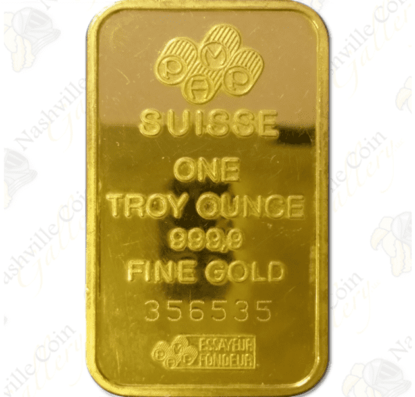 1 oz .9999 fine Gold bar - loose (non-carded)