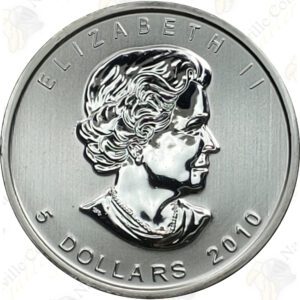 2010 Canada 1 oz .9999 fine silver Maple Leaf