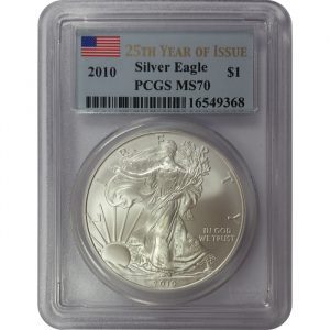 PCGS Certified BU American Silver Eagles