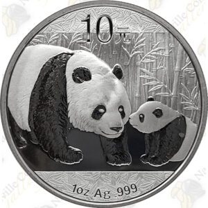 2011 1 OZ CHINESE SILVER PANDA - 10 YUAN