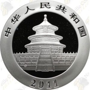 2011 1 OZ CHINESE SILVER PANDA - 10 YUAN