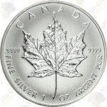 2012 CANADIAN SILVER MAPLE LEAF — 1 OZ — UNCIRCULATED