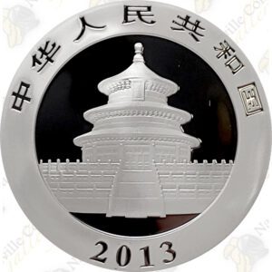 2013 1 OZ CHINESE SILVER PANDA - 10 YUAN - UNCIRCULATED