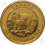 2014 Canada $10 1/4 oz gold Arctic Fox