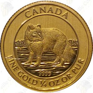 2014 Canada $10 1/4 oz gold Arctic Fox
