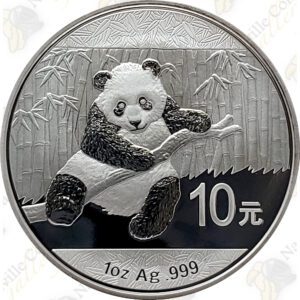 2014 1 oz Chinese Silver Panda – 10 Yuan – Uncirculated