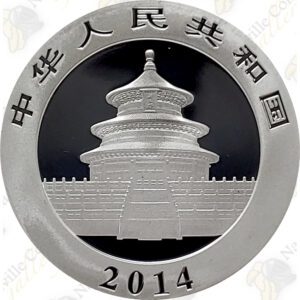 2014 1 oz Chinese Silver Panda – 10 Yuan – Uncirculated