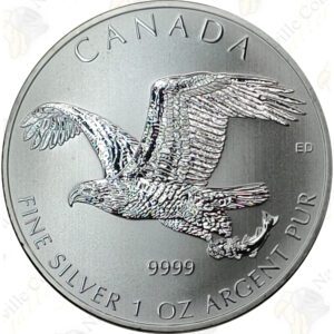 2014 Canada 1 oz .9999 fine silver Bald Eagle