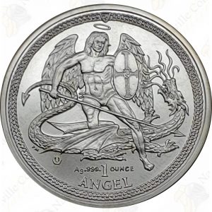 2014 Isle of Man 1 oz silver Angel