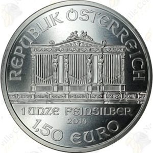 2014 Austria 1 oz .9999 fine silver Philharmonic