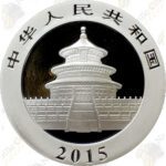 2015 1 oz Chinese Silver Panda – 10 Yuan – Uncirculated