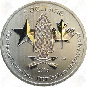 2015 Canada $2 1/2 oz First Special Service Force