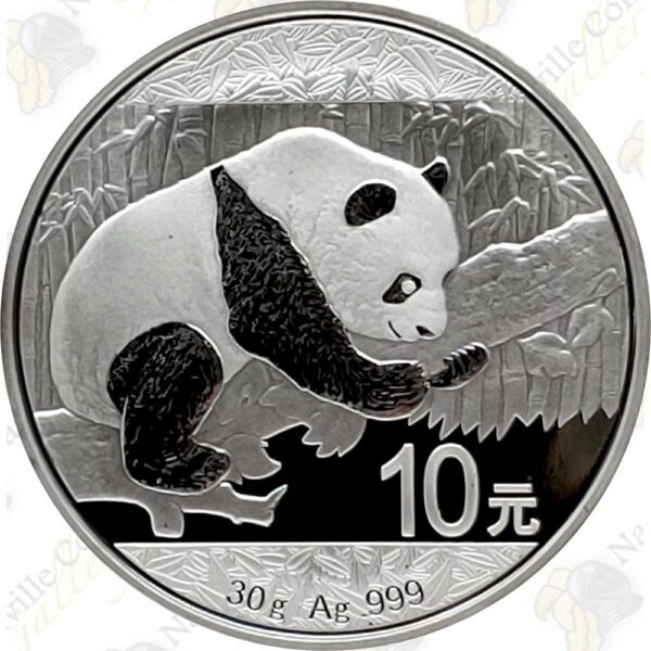 2016 1 oz Chinese Silver Panda – 10 Yuan (30 grams) – Uncirculated