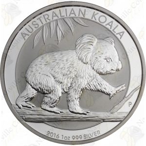 Australian Silver Koala Coins (All sizes)