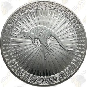 2018-P AUSTRALIA 1 OZ .9999 FINE SILVER KANGAROO