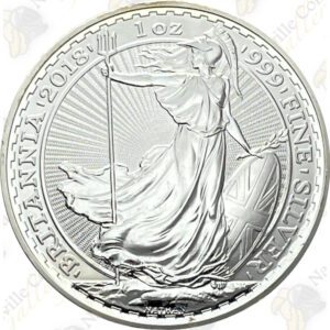 2018 Great Britain 1 oz .999 fine silver Britannia