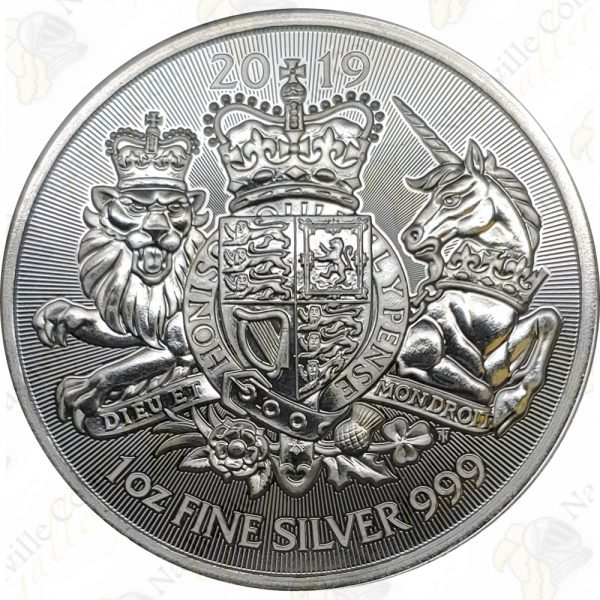 2019 Great Britain 1 oz .999 fine silver Royal Arms