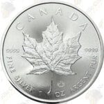 2021 Canada 1 oz .9999 fine silver Maple Leaf
