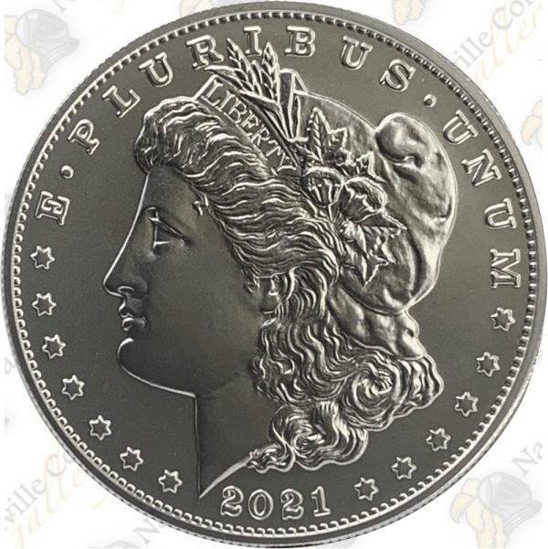 2021-S Morgan Silver Dollar with box and COA -- .858 oz pure silver.