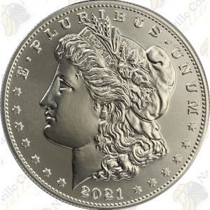 2021-D Morgan Silver Dollar with box and COA -- .858 oz pure silver.