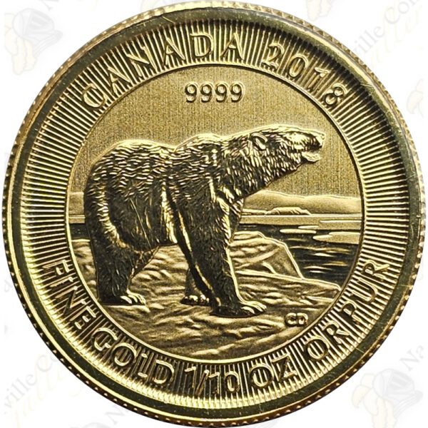 2018 Canada 1/10 oz .9999 fine Polar Bear